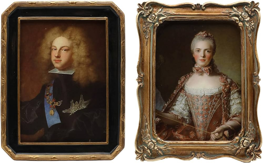 YULINK 5x7 Vintage Black and Gold Picture Frame & 5x7 Antique Bronze Gold Picture Frame, Bundle | Amazon (US)