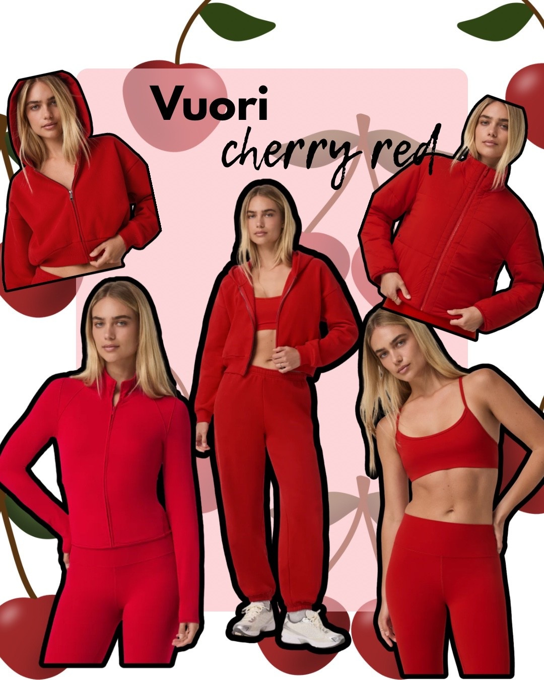 Vuori 
12 days of Christmas 
Red
Cherry
Athletic wear
Workout
Sweats
Hoodie
Zip
Jacket
Sports bra
Leggings
Must have
Yoga
Gym
Bright
Colorful
Gifts
Ideas
Her
Women
Sister
Mom
Niece
Daughter
Friend
Christmas
Holiday
Fun
Warm
Cozy
Comfortable


#LTKCyberWeek #LTKGiftGuide #LTKActive