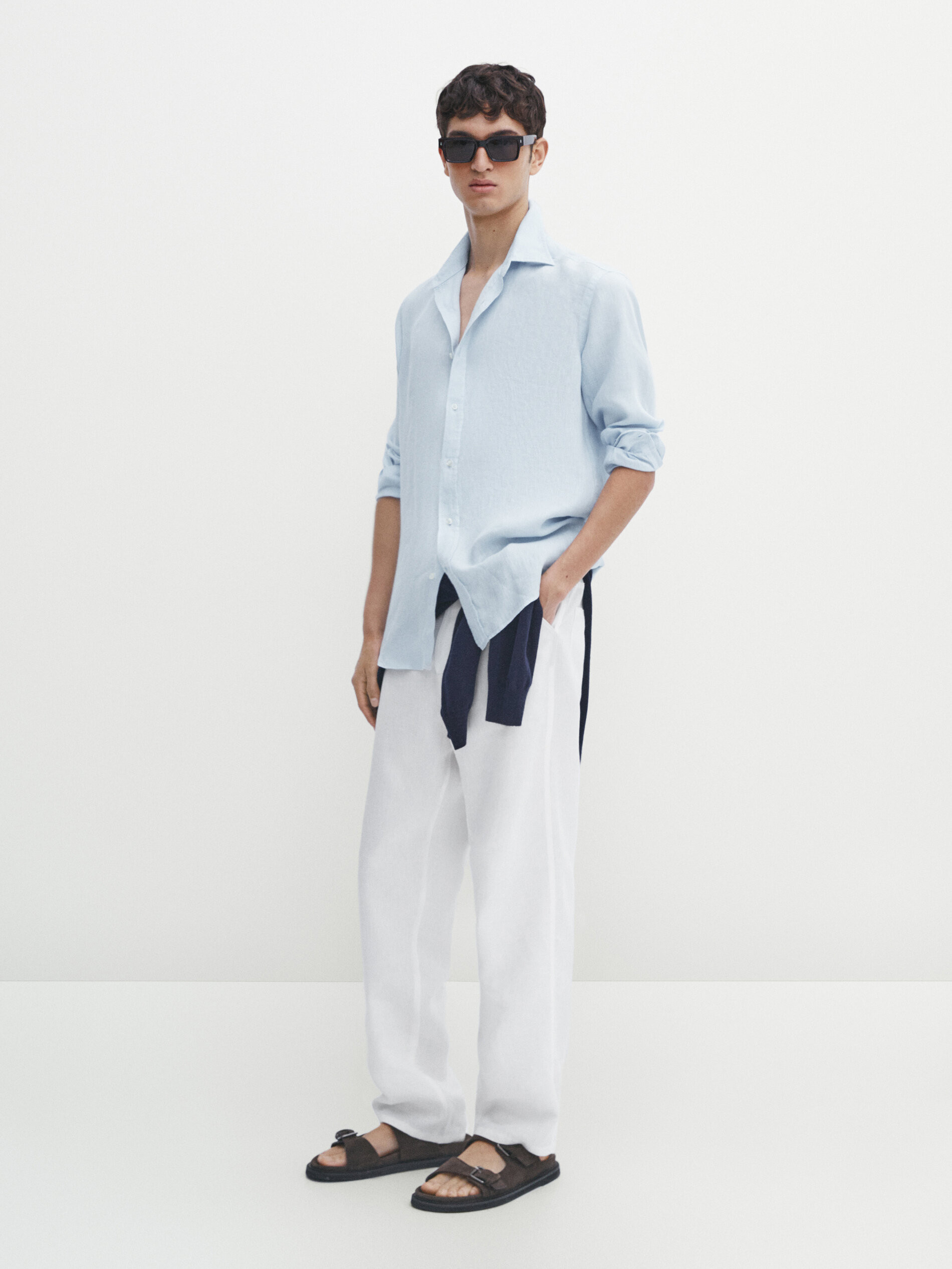 Hemd 100 % Leinen Slim-Fit - Massimo Dutti Deutschland | Massimo Dutti DE