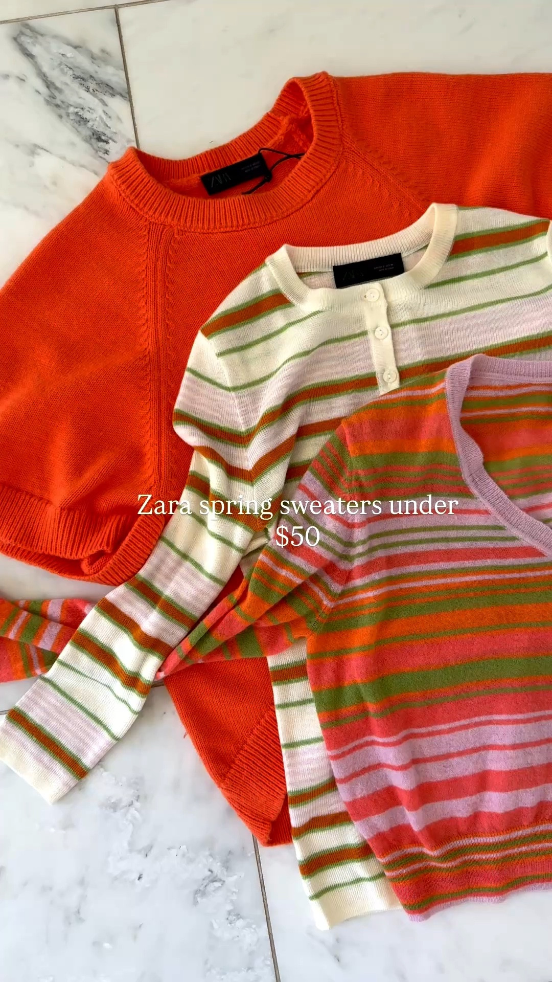 Zara spring sweaters under $50 fit tts 