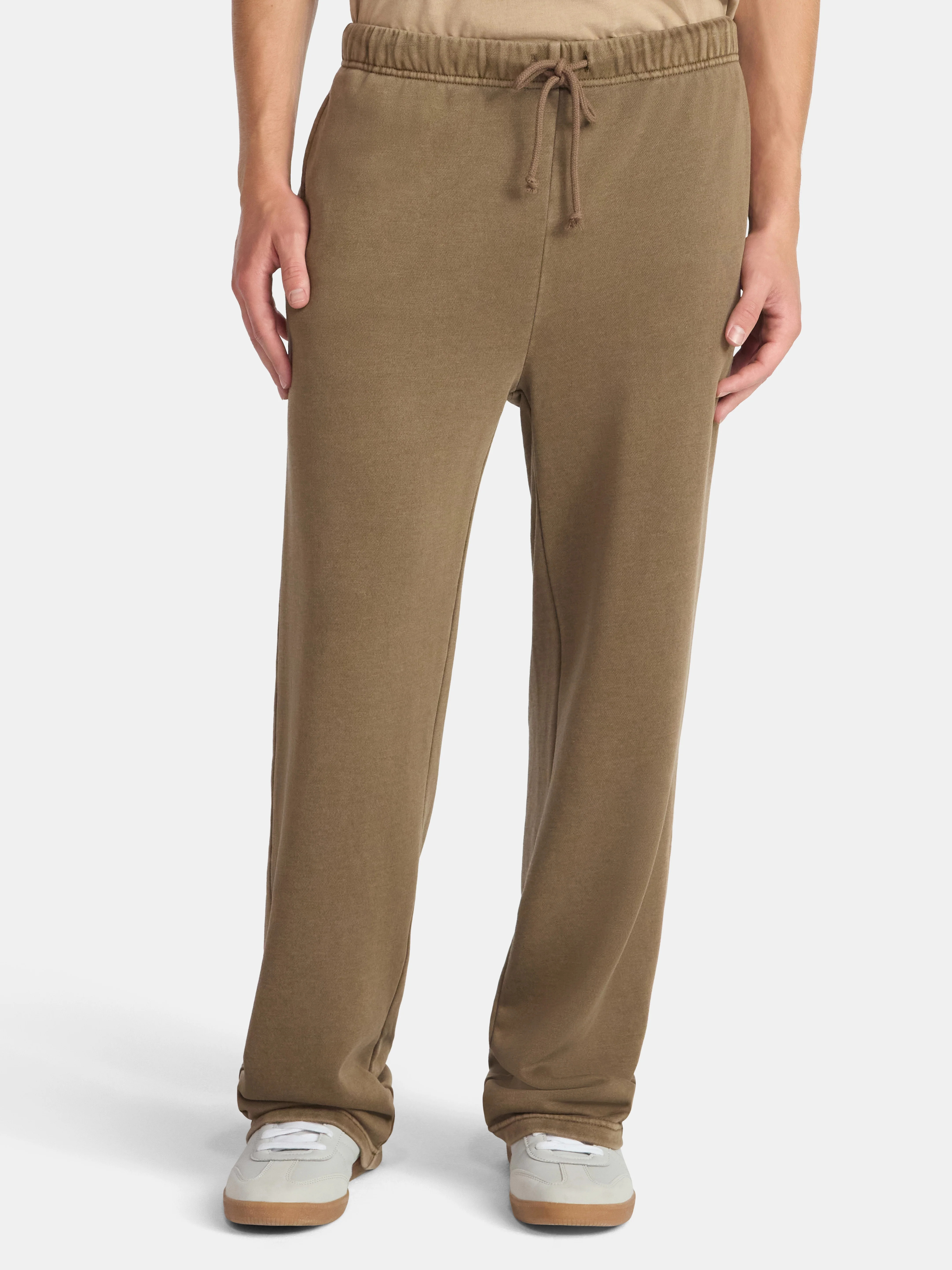 No Boundaries Soft Fleece Vintage Straight Sweatpants, Men's and Big Men's | Walmart (US)