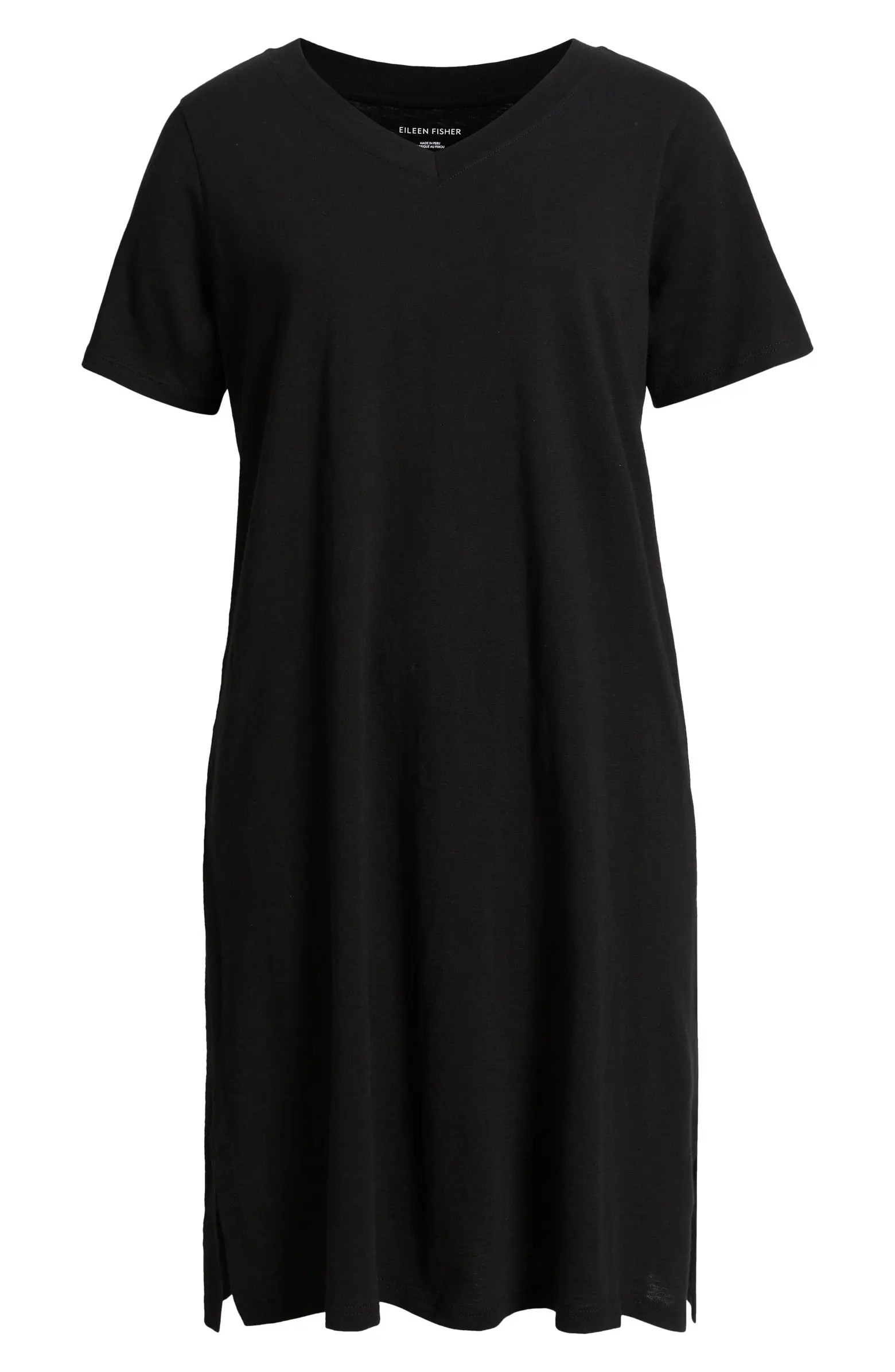 V-Neck Organic Cotton T-Shirt Dress | Nordstrom