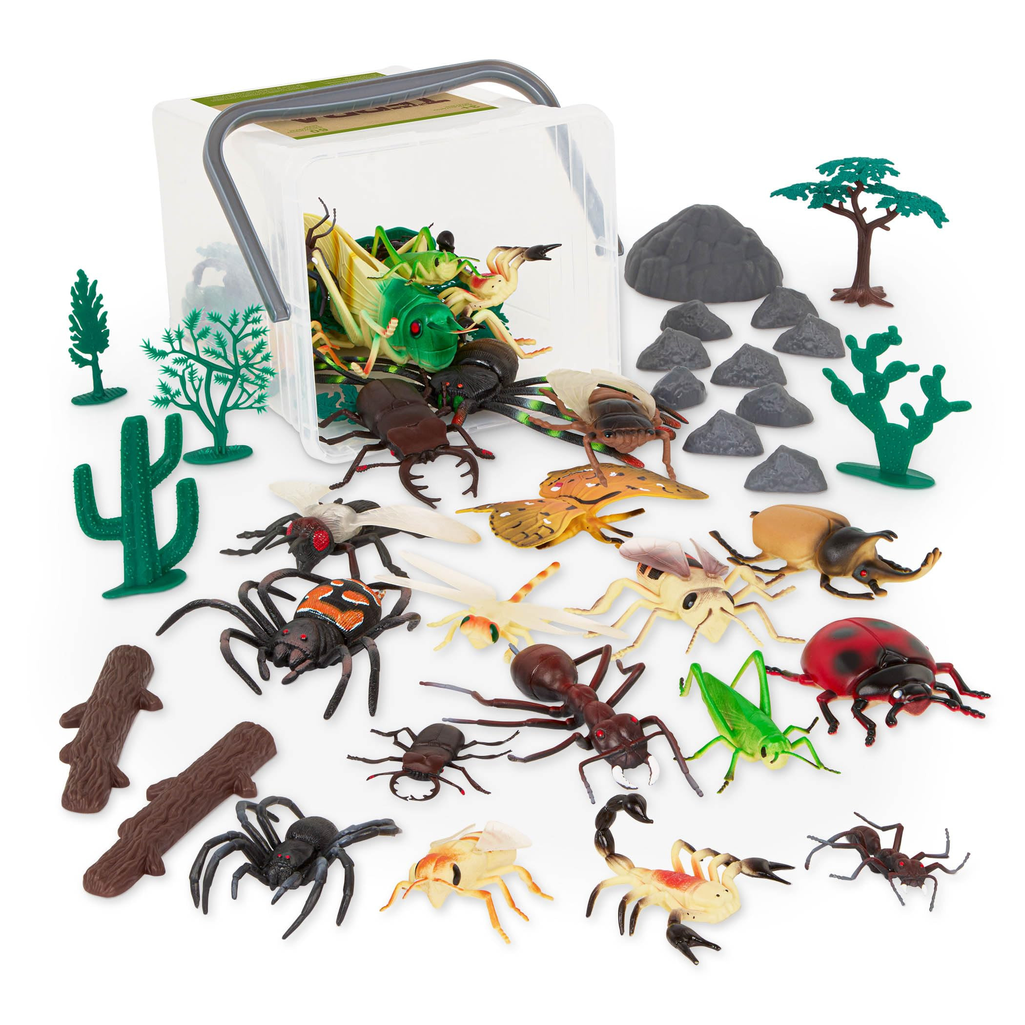 Terra by Battat – Bugs & Reptiles Figurines & Accessories – 60Pc Toy Animal Bucket for Kids ... | Amazon (US)