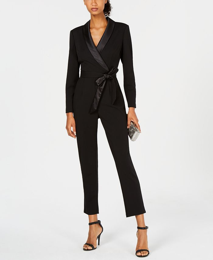 Adrianna Papell Tuxedo Jumpsuit & Reviews - Pants & Capris - Women - Macy's | Macys (US)