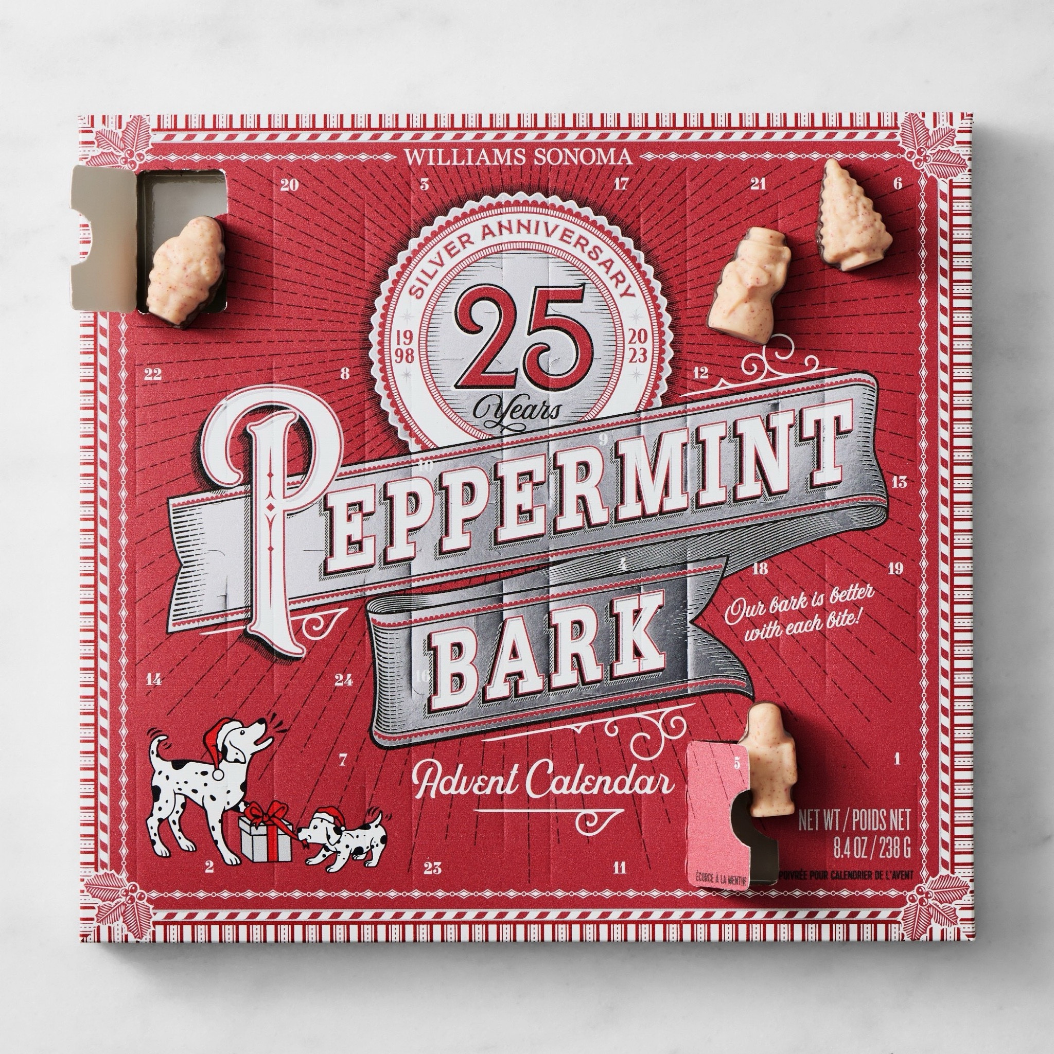 The Best Advent Calendars 2023: famous Williams Sonoma Peppermint Bark Advent Calendar 

#LTKSeasonal #LTKHoliday #LTKGiftGuide