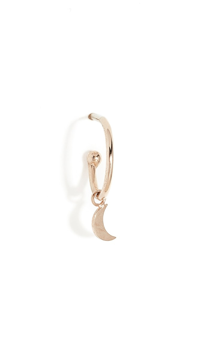 14k Single Huggie Hoop Earring | Shopbop