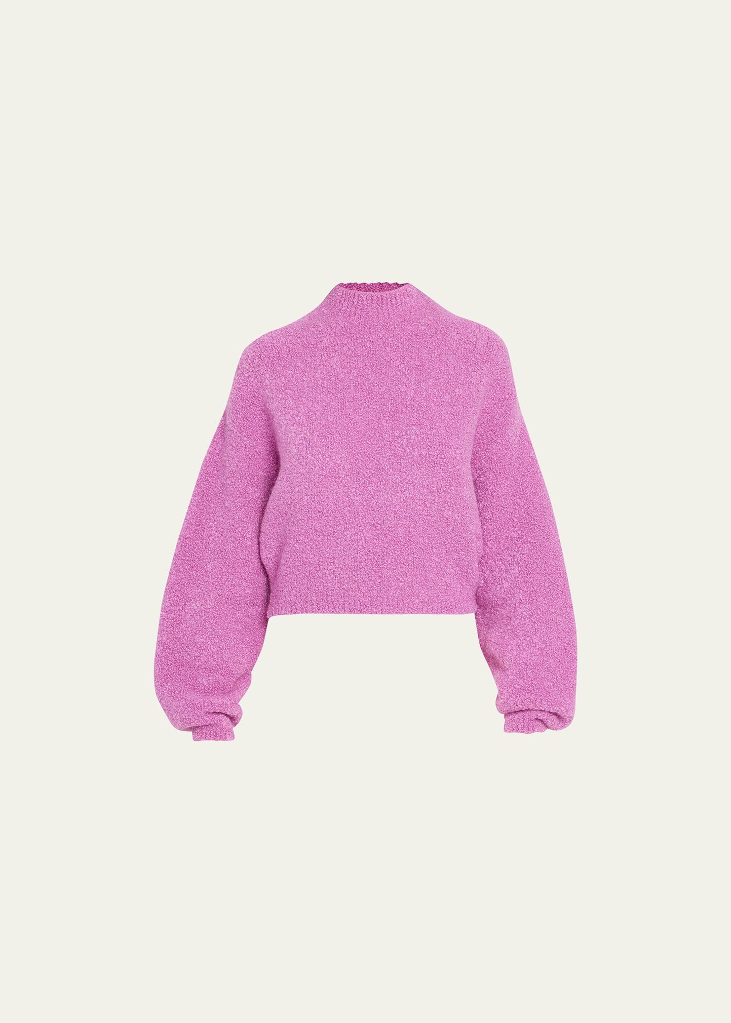 LAPOINTE Cropped Boucle Sweater | Bergdorf Goodman