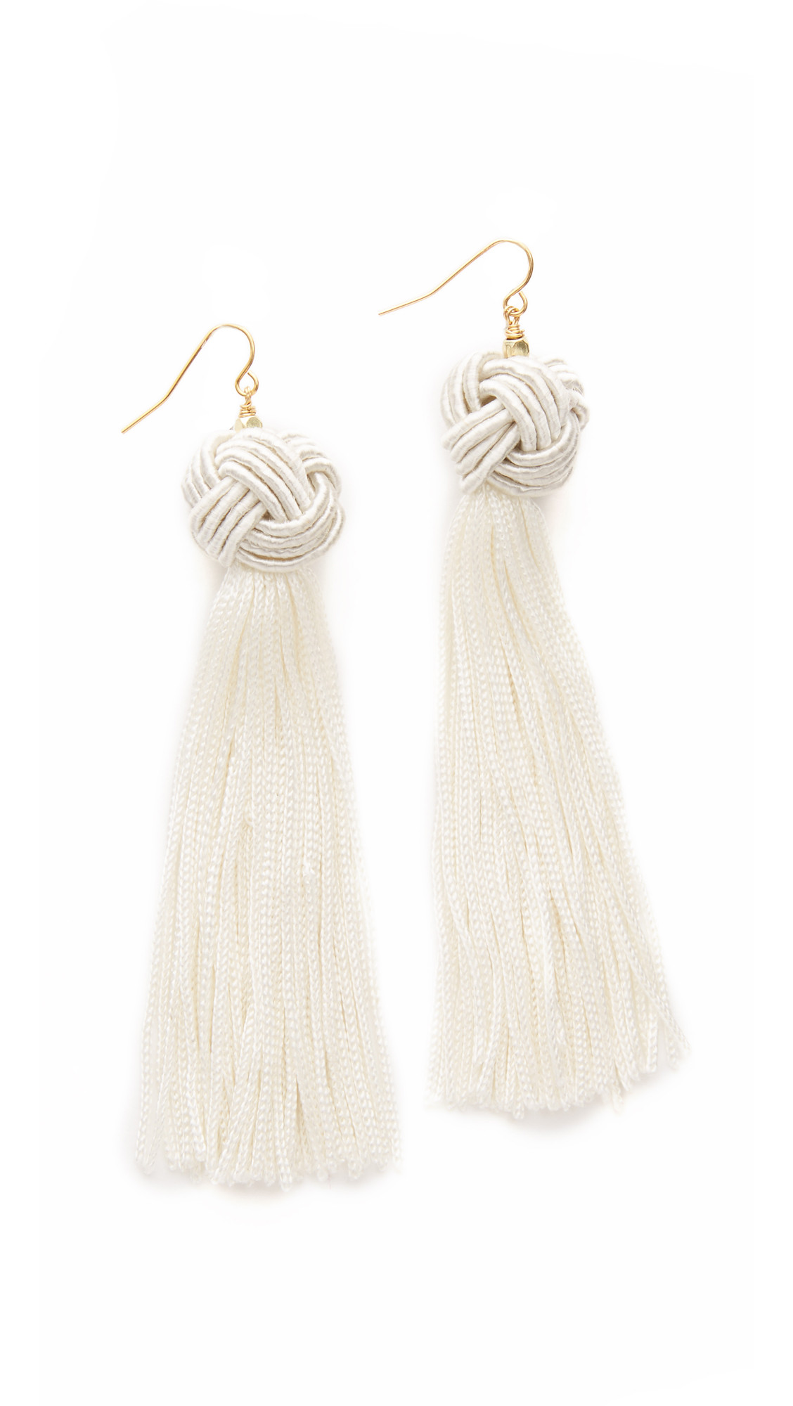 The Astrid Knotted Tassel Earrings | Shopbop