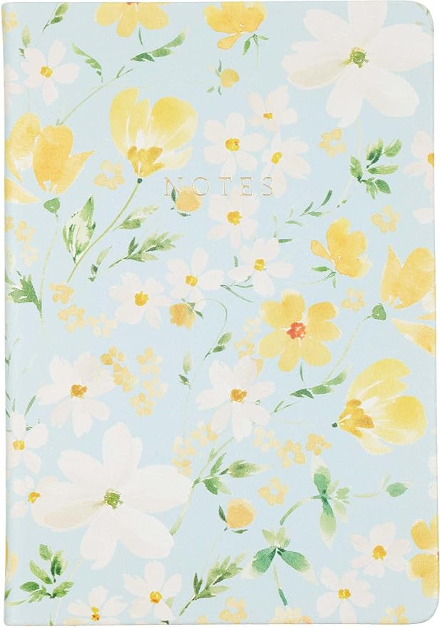 Eccolo Lined Journal Notebook, Flexi-Cover, Medium, Floral Notes, 256 Pages, Ruled, 5.5x8.25 inch... | Amazon (US)