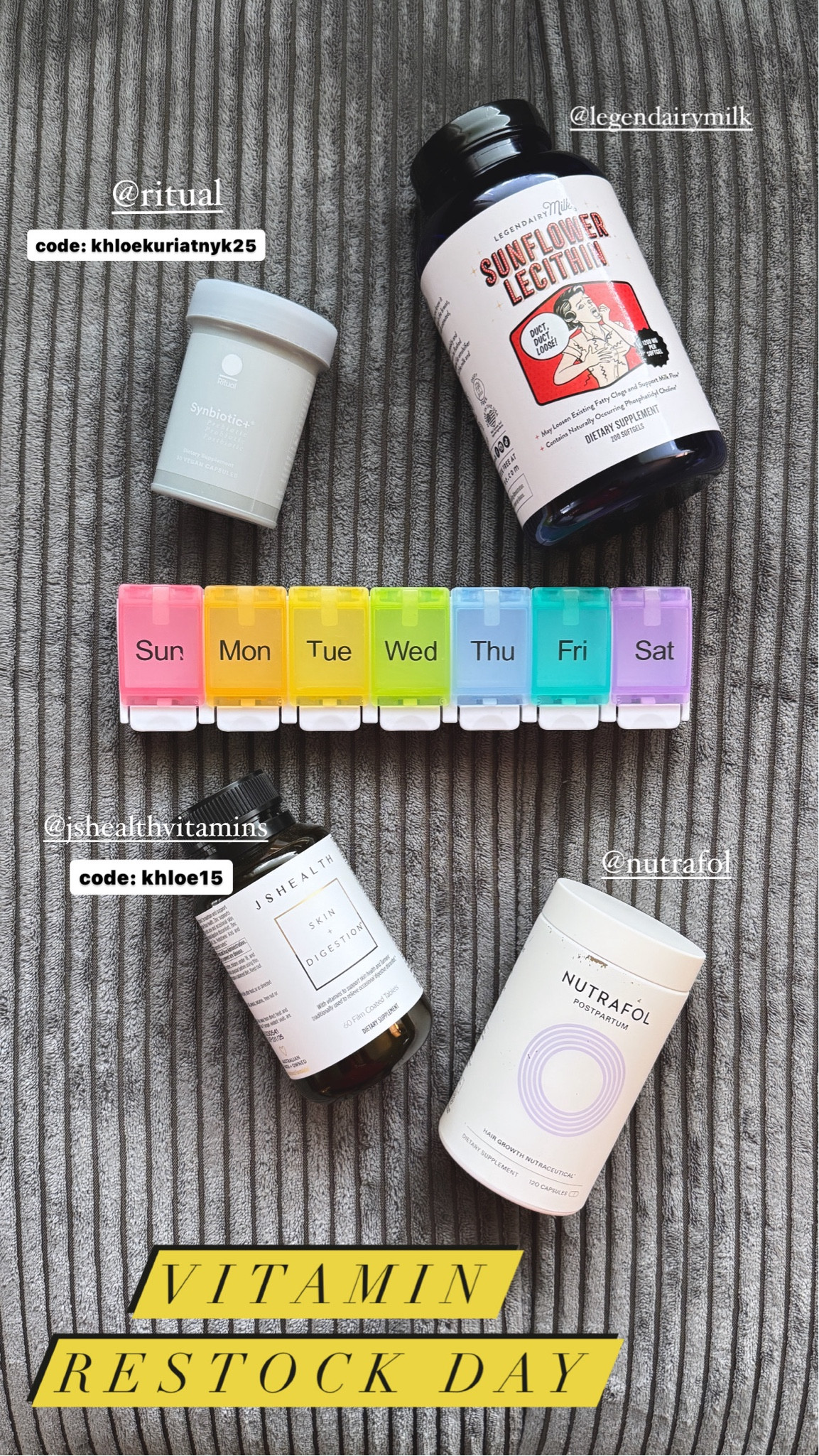 My daily go to vitamins that help me feel great! I have codes for 2 of them so make sure to use those code for a discount 🖤

#LTKsalealert #LTKmidsize