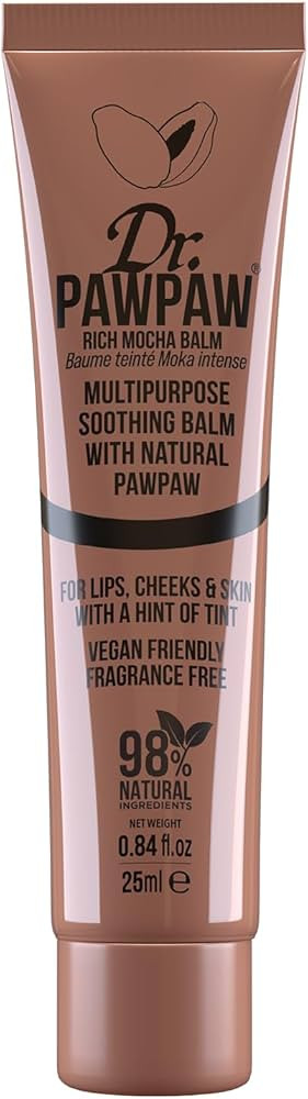 Rich Mocha Balm, Multi-Purpose Natural No Fragrance, for Hydrating Lips, Skin, Hair, Cuticles, Na... | Amazon (US)