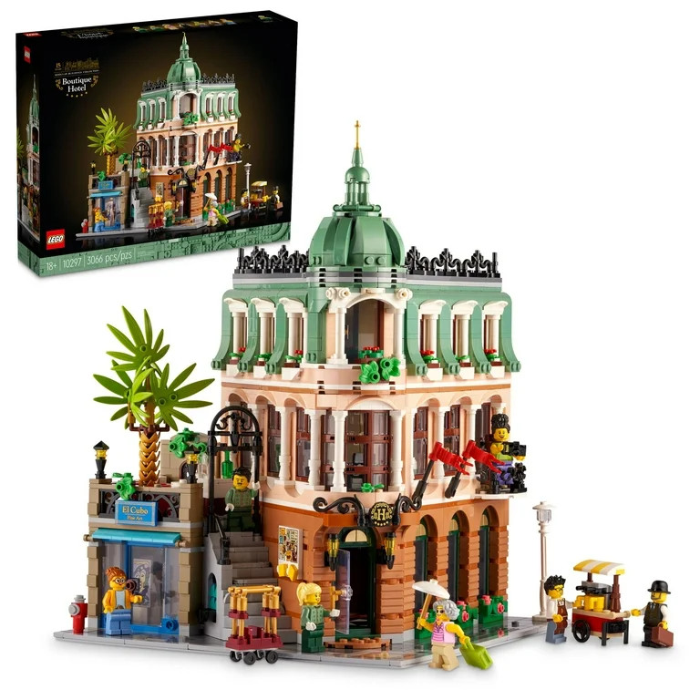 LEGO Icons Boutique Hotel 10297 Modular Building Display Model Kit for Adults to Build, Set with ... | Walmart (US)