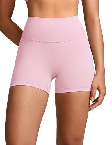 INGIA Womens High Waist No Front Seam Biker Shorts 4 Inches Running Volleyball Spandex Yoga Gym W... | Amazon (US)