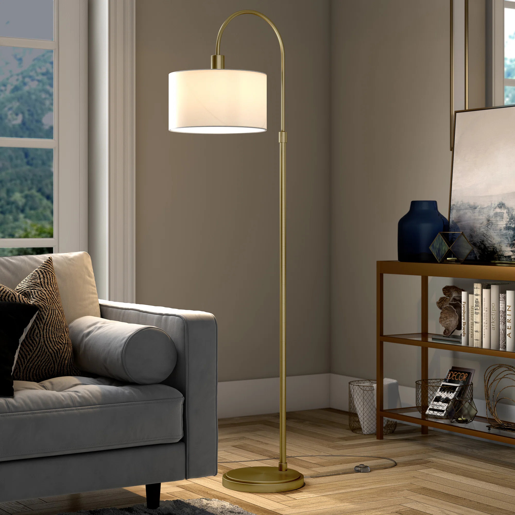 George Oliver Cailidh 70" Arched Floor Lamp & Reviews | Wayfair | Wayfair North America