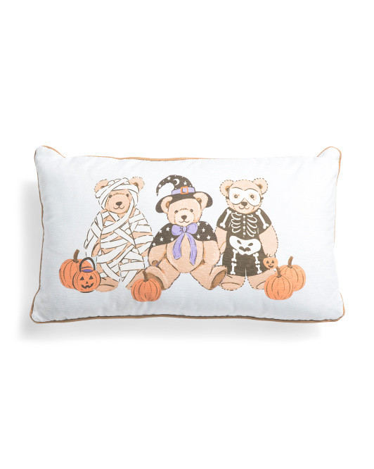 14x24 Teddy Halloween Trio Pillow | TJ Maxx