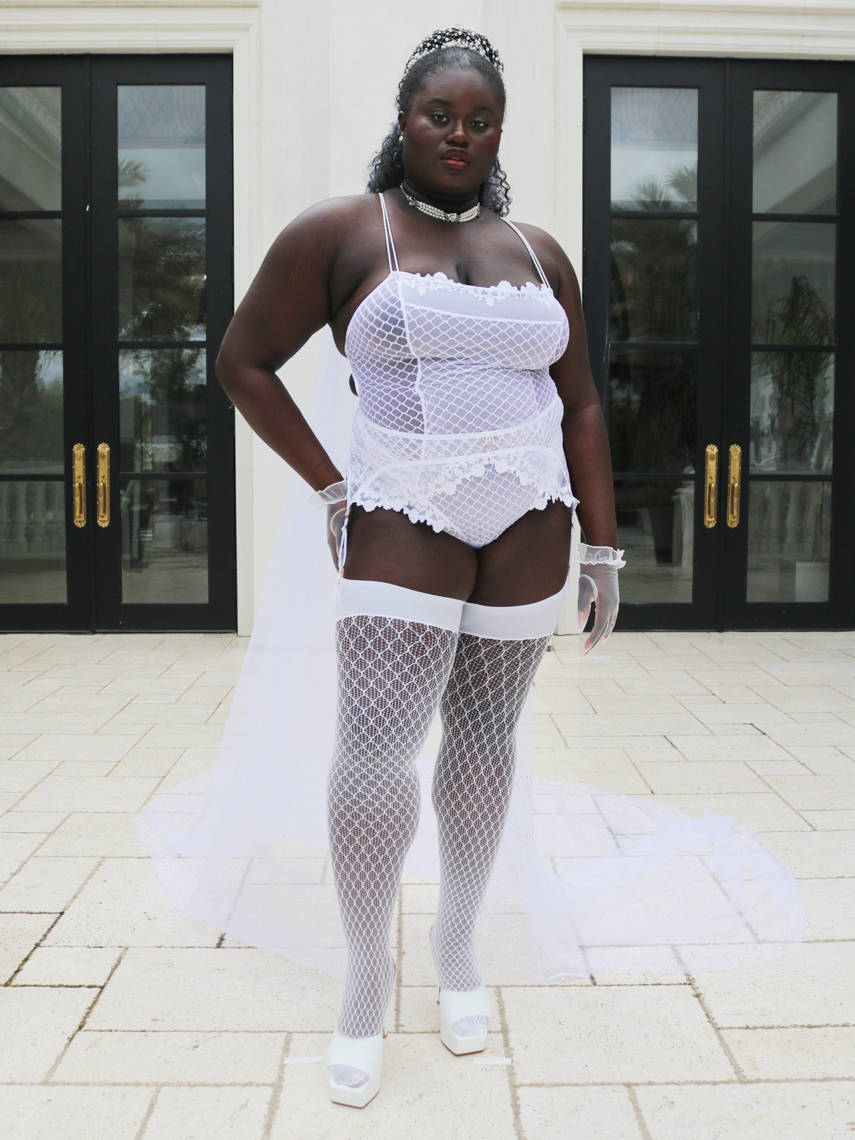 Baroque Bondage Teddy | Savage x Fenty - North America