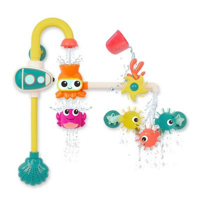 B. toys - Bath Pump Toy & Drip Cups - Wonder-Full Waterworks: Kids Water-Spinning Squirting Toy, Fine Motor Skill Development | Target