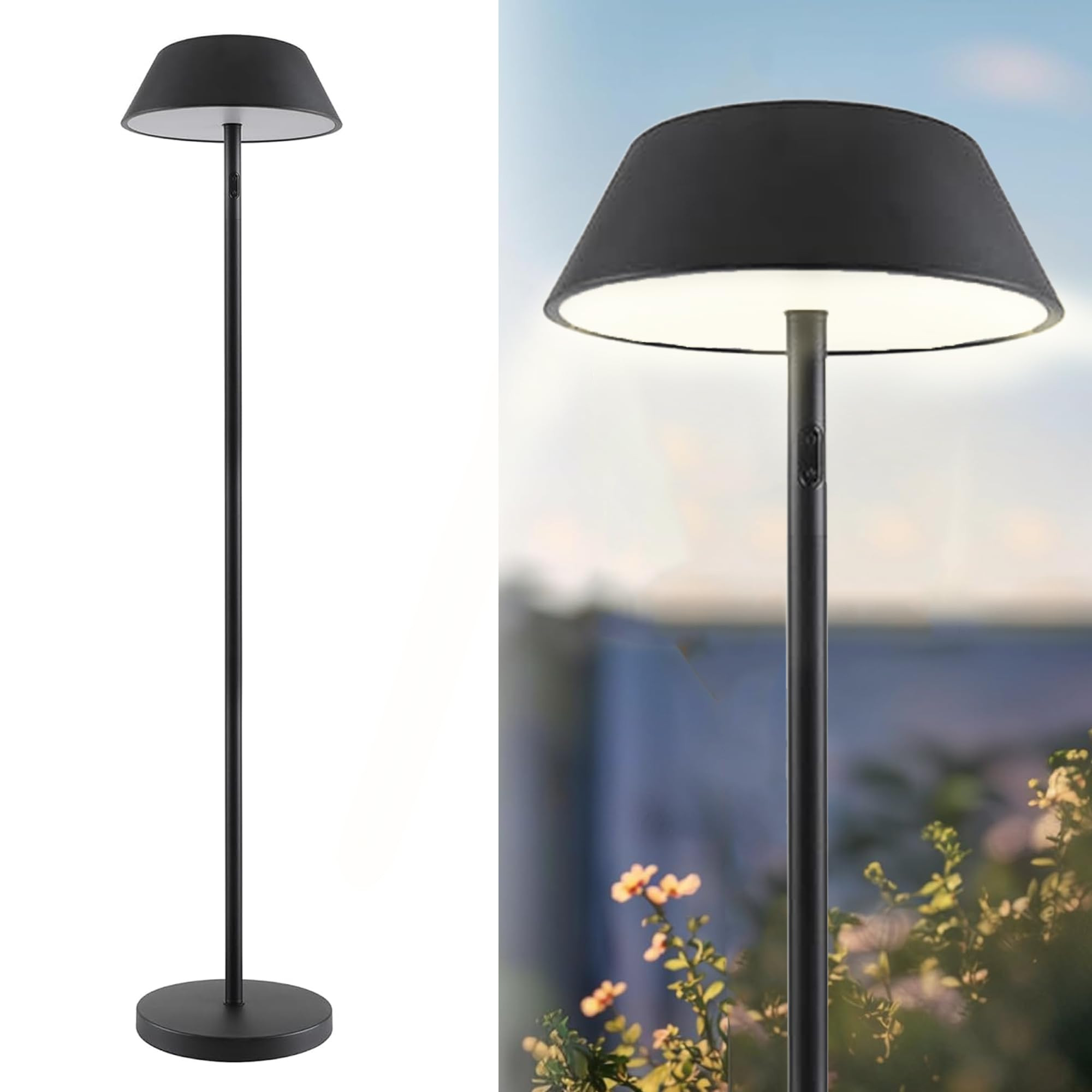 Outdoor Solar Powered Floor Lamp for Patios, Decks, Outdoor Living Spaces, Reading - Tall, Ultra ... | Amazon (US)