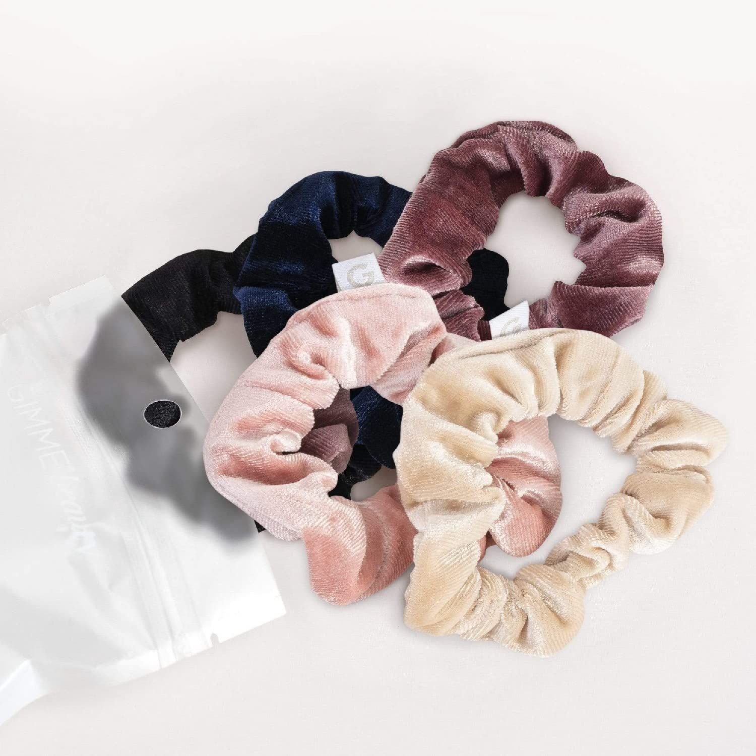 GIMME Velvet Scrunchy Variety Pack. Gentle All Day Hold Hair Ties for All Hair Types. No-Slipping... | Amazon (US)