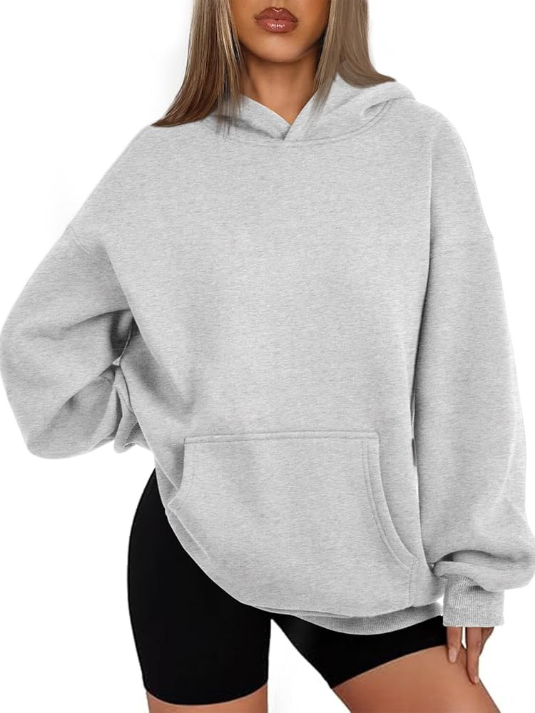 ATHMILE Womens Oversized Hoodies Fleece Sweatshirts Long Sleeve Sweaters Pullover Fall Clothes wi... | Amazon (US)