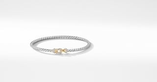 Cable Buckle Collection® Bracelet with 18K Yellow Gold and Diamonds | David Yurman