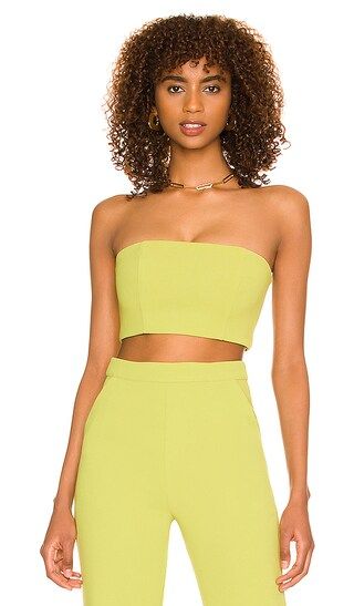 Topaz Bandeau Top in Green | Revolve Clothing (Global)