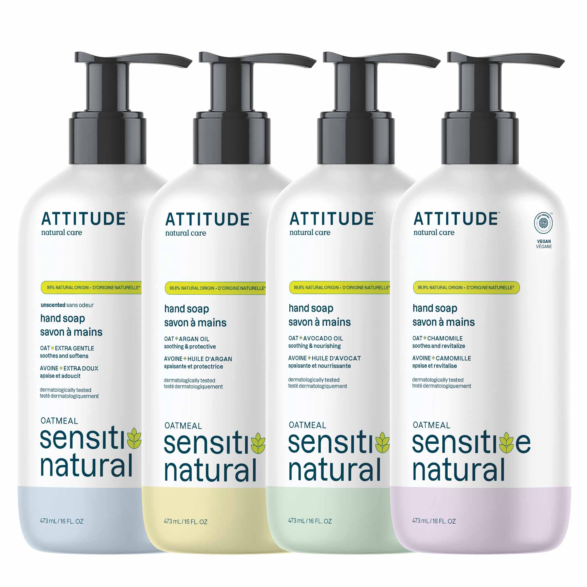 Bundle of 4 Liquid Hand Soap | ATTITUDE