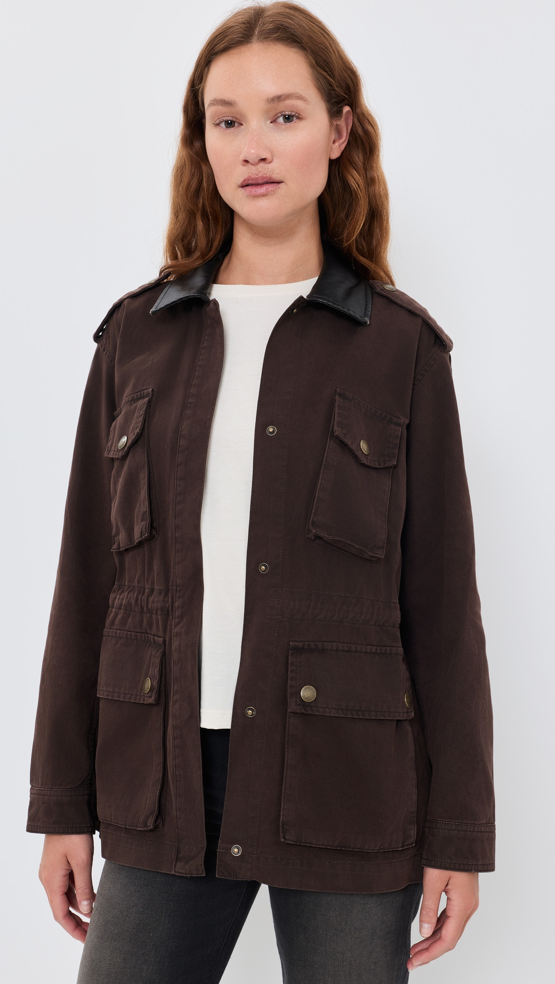 Good American The Field Jacket Espresso XS | Shopbop