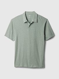 Linen-Cotton Polo Shirt | Gap (US)