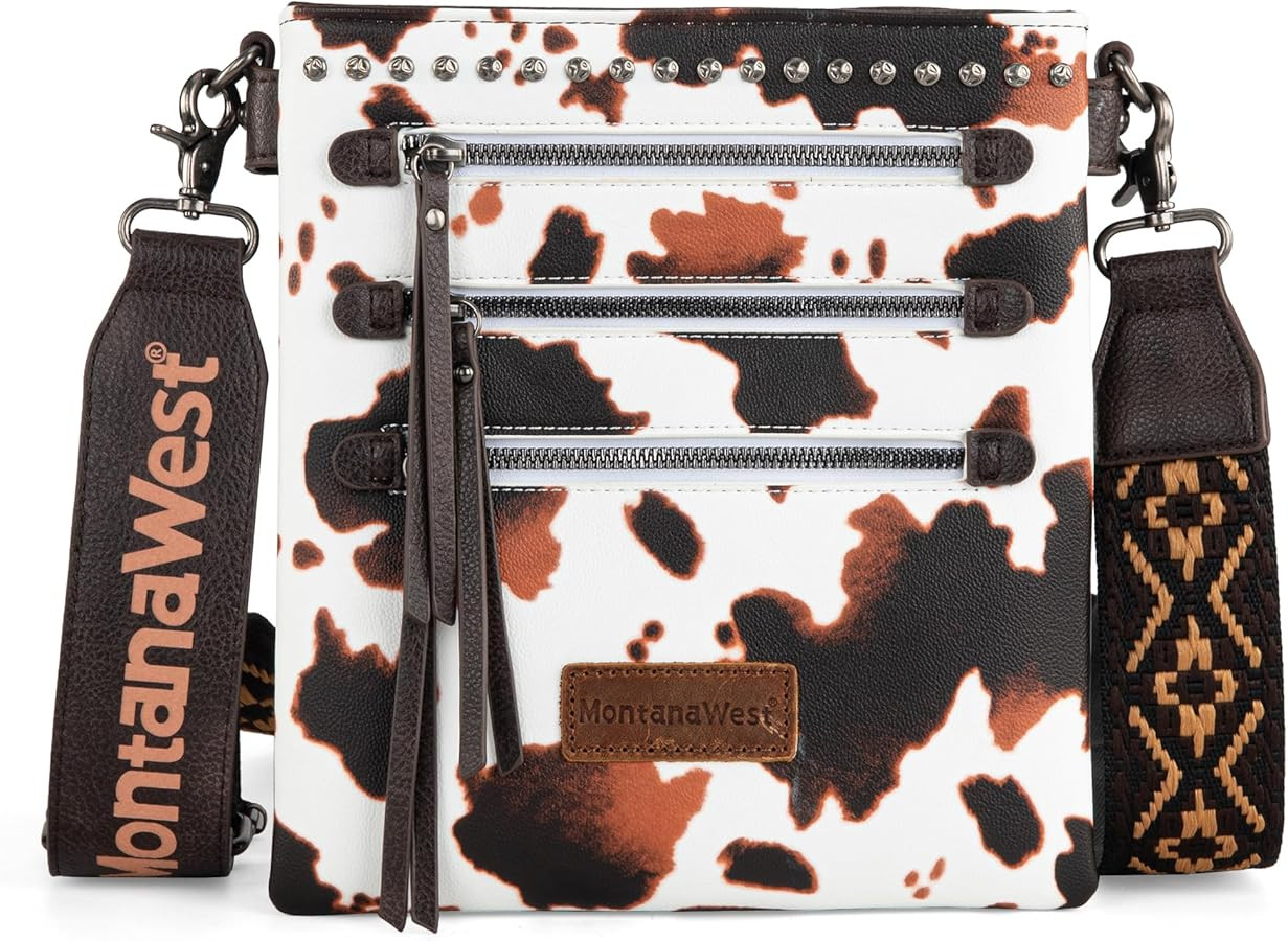 Montana West Crossbody Bags for Women Multi Pocket Cross Body Bag Purses with Guitar Strap | Amazon (US)