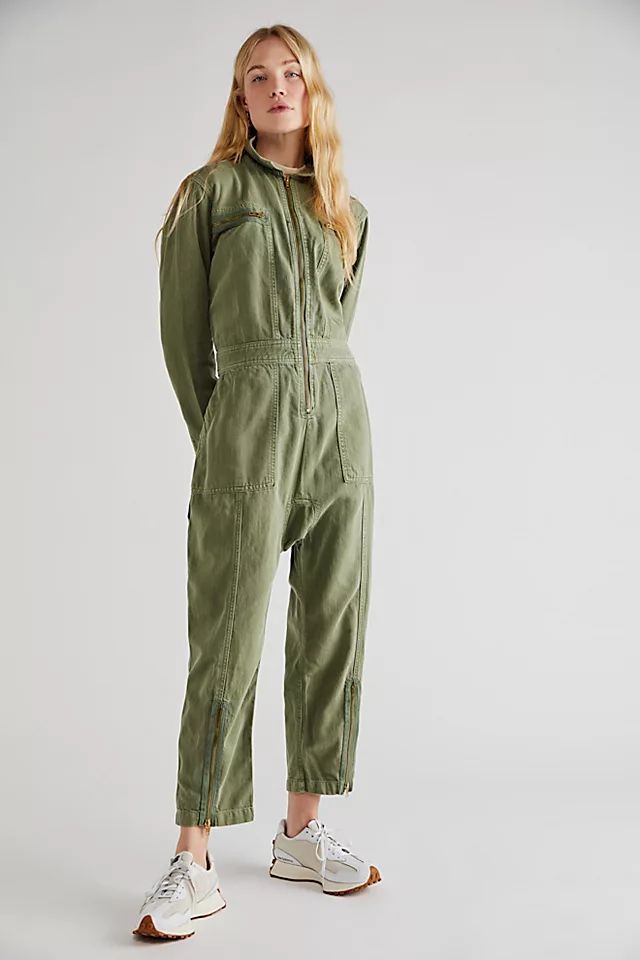 Zip Embroidered Jumpsuit | Free People (Global - UK&FR Excluded)
