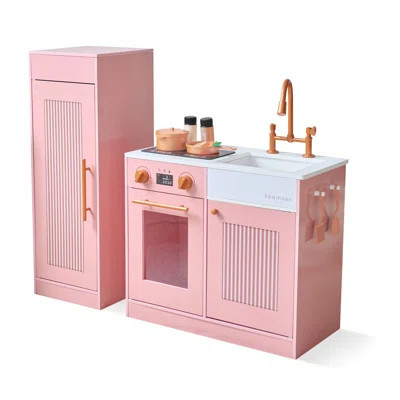 Teamson Kids Little Chef Chester Wooden Play Kitchen With Large Fridge & Sink | Wayfair North America