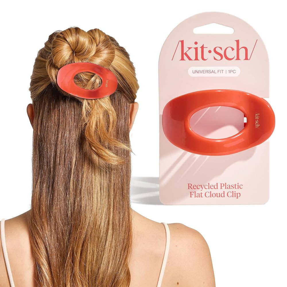 Kitsch Medium Flat Claw Clips for Women - Stylish Flat Hair Clips for Women, Strong Hold for Thic... | Amazon (US)