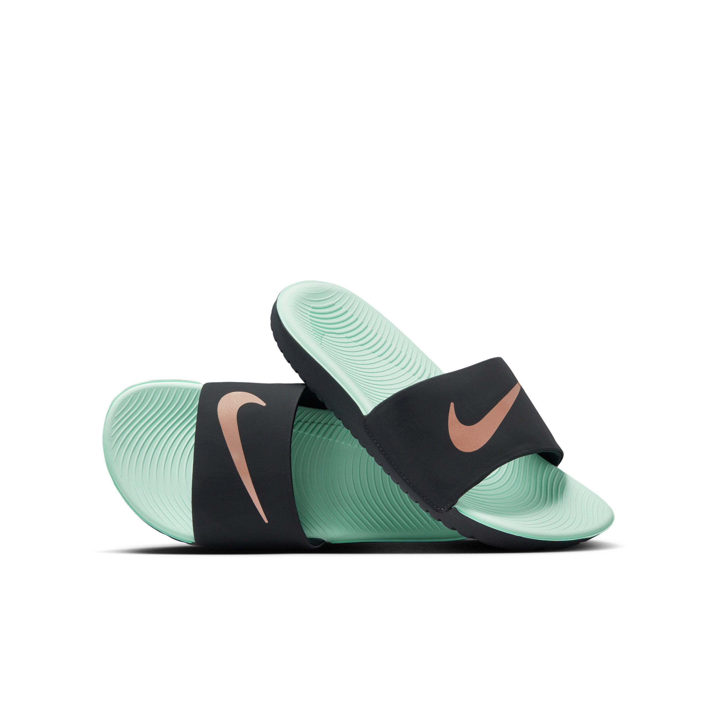Nike Kawa Little/Big Kids' Slides in Black, Size: 2Y | 819352-010 | Nike (US)