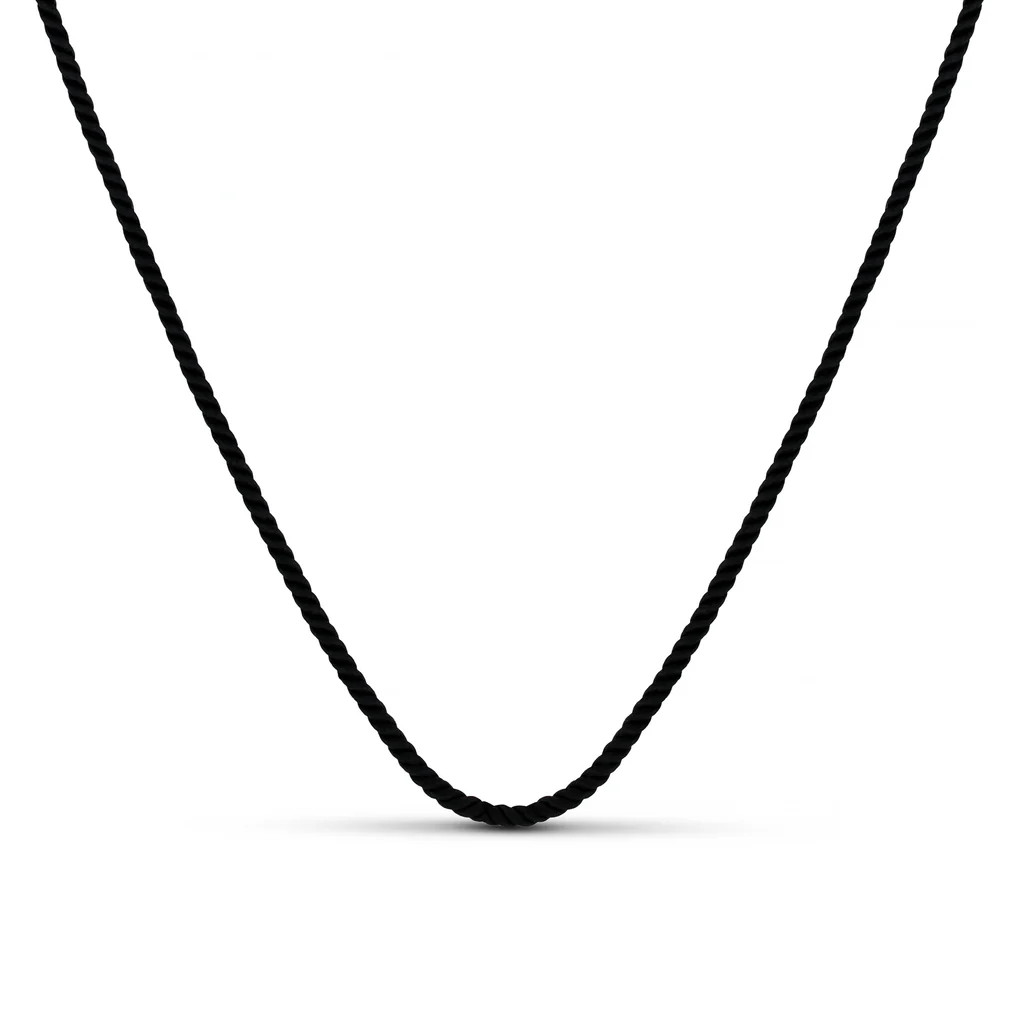 LUXE Black Adjustable Cord Necklace | Orelia