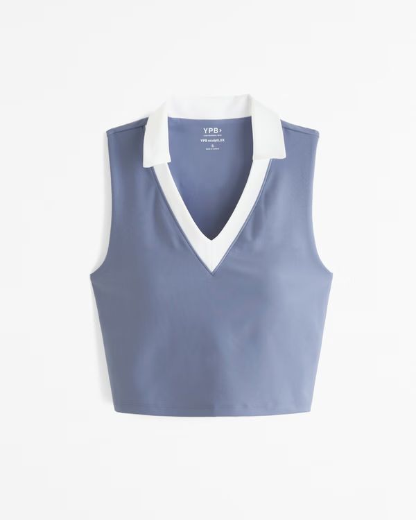 YPB sculptLUX Johnny Collar Polo Tank | Abercrombie & Fitch (US)