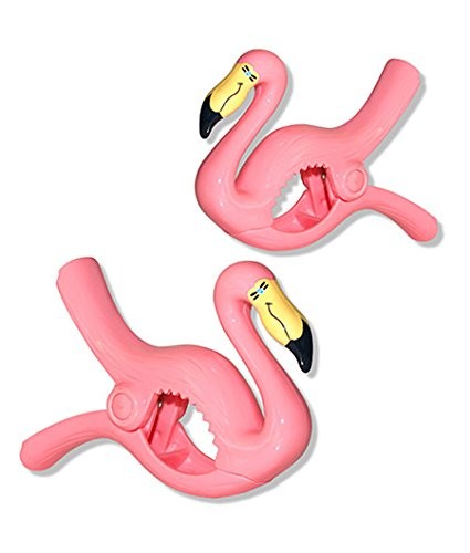 Flamingo BocaClips by O2COOL, Beach Towel Holders, Clips, Set of two, Beach, Patio or Pool Accessori | Amazon (US)