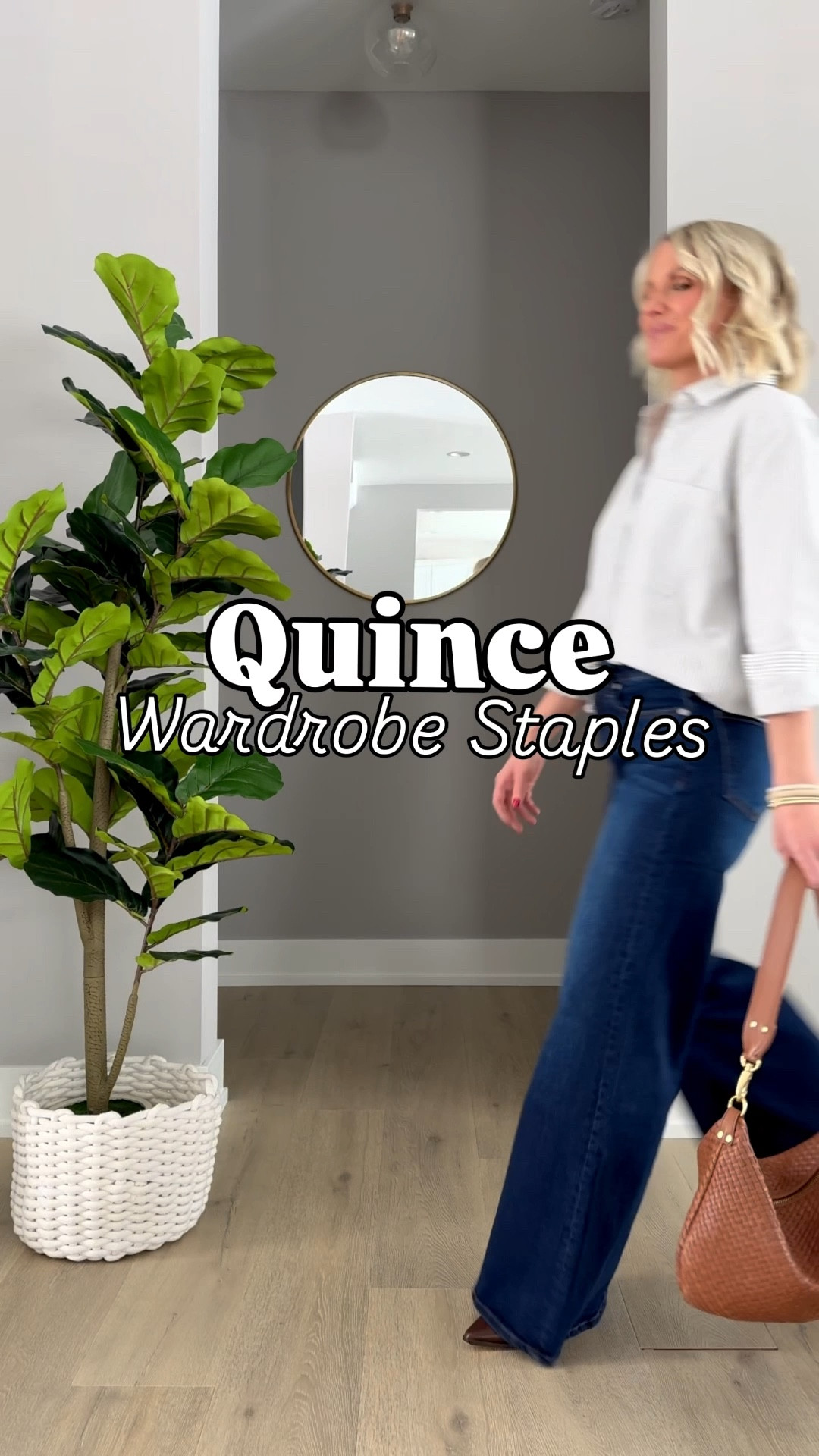 Timeless wardrobe staples from Quince 🤍
A striped button-down shirt paired with classic denim is one of my go-to outfit formulas. These are versatile basics you can dress up or down and wear season after season.
What style of jeans would you pair this button down with? Kick flares or palazzo jeans? 👖 
@onequince 
#QuincePartner

#LTKSeasonal #LTKOver40 #LTKPetite