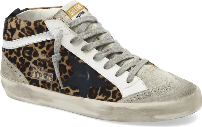 Golden Goose Mid Star Genuine Calf Hair Sneaker (Women) | Nordstrom | Nordstrom