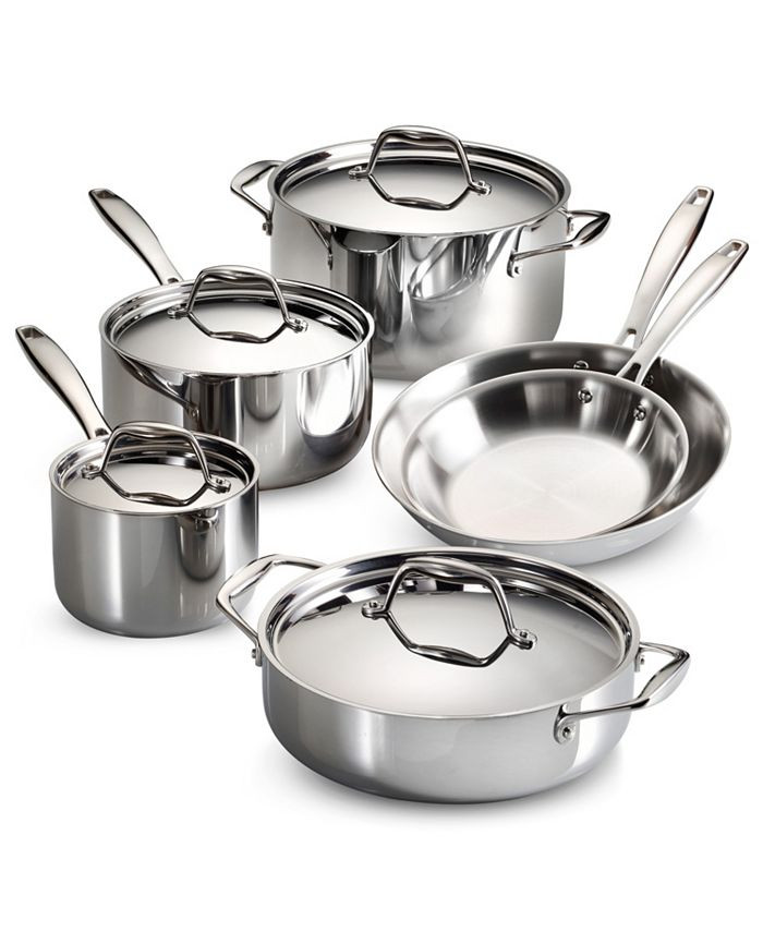 Tramontina Gourmet Tri-Ply Clad 10 Pc Cookware Set & Reviews - Cookware Sets - Macy's | Macys (US)