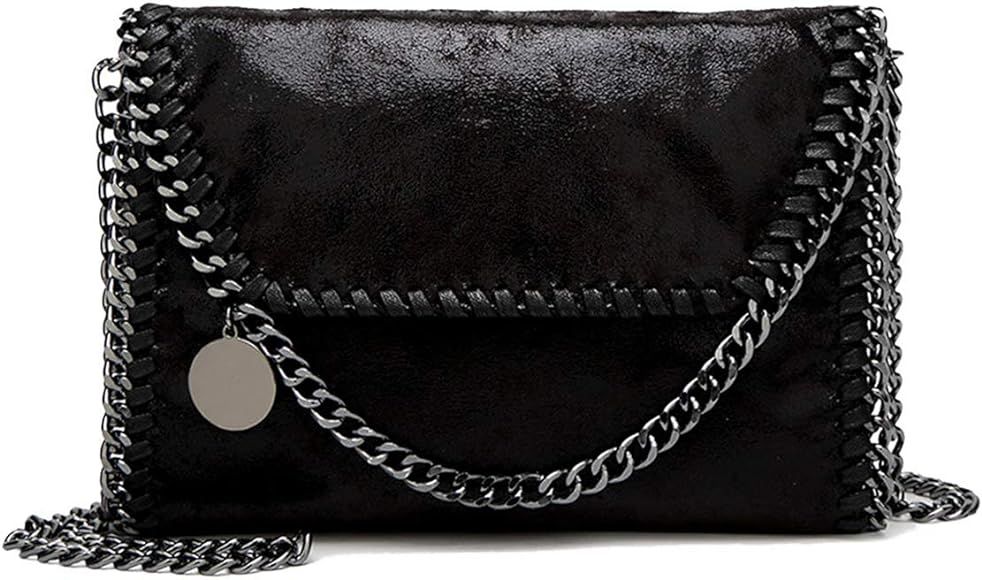 Ladies Small Messenger Bags Vintage Leather Shoulder Bag Elegant Women Handbags Chain Strap Cross... | Amazon (US)