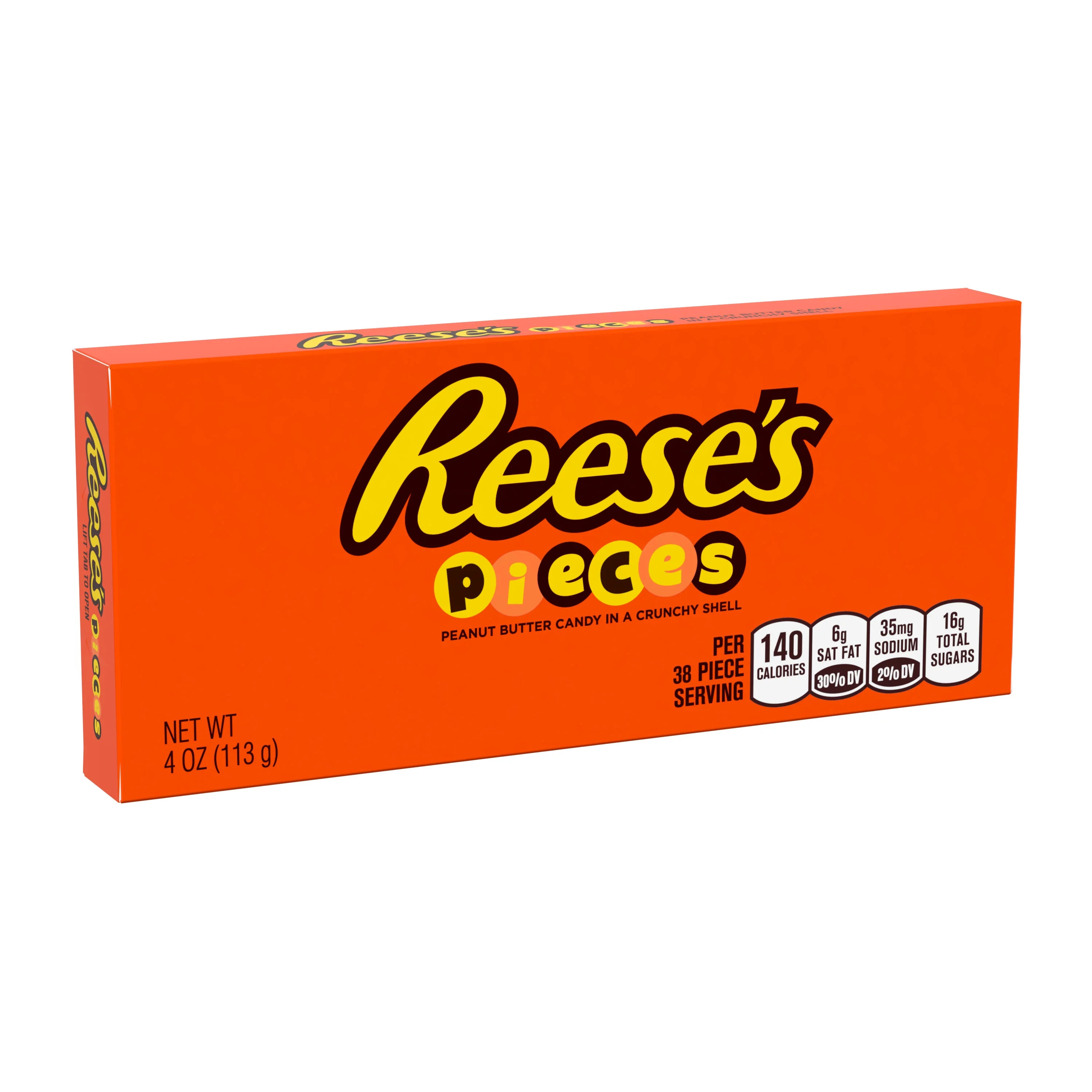 REESE'S PIECES Peanut Butter in a Crunchy Shell, Candy Box, 4 oz | Walmart (US)