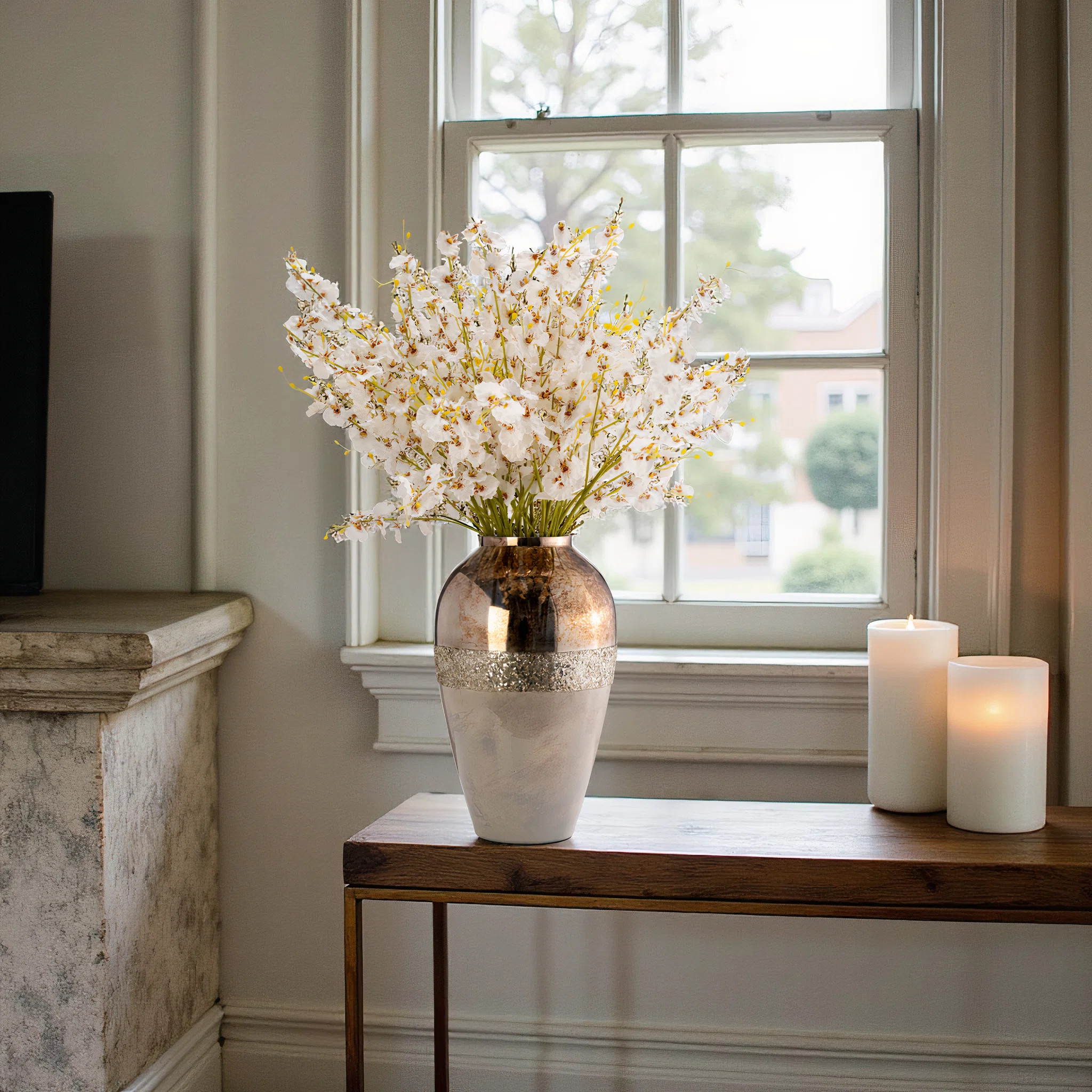 Elegant Textured Glass Vase - Decorative Accent Piece for Modern and Luxury Home Decor - Perfect ... | Wayfair North America