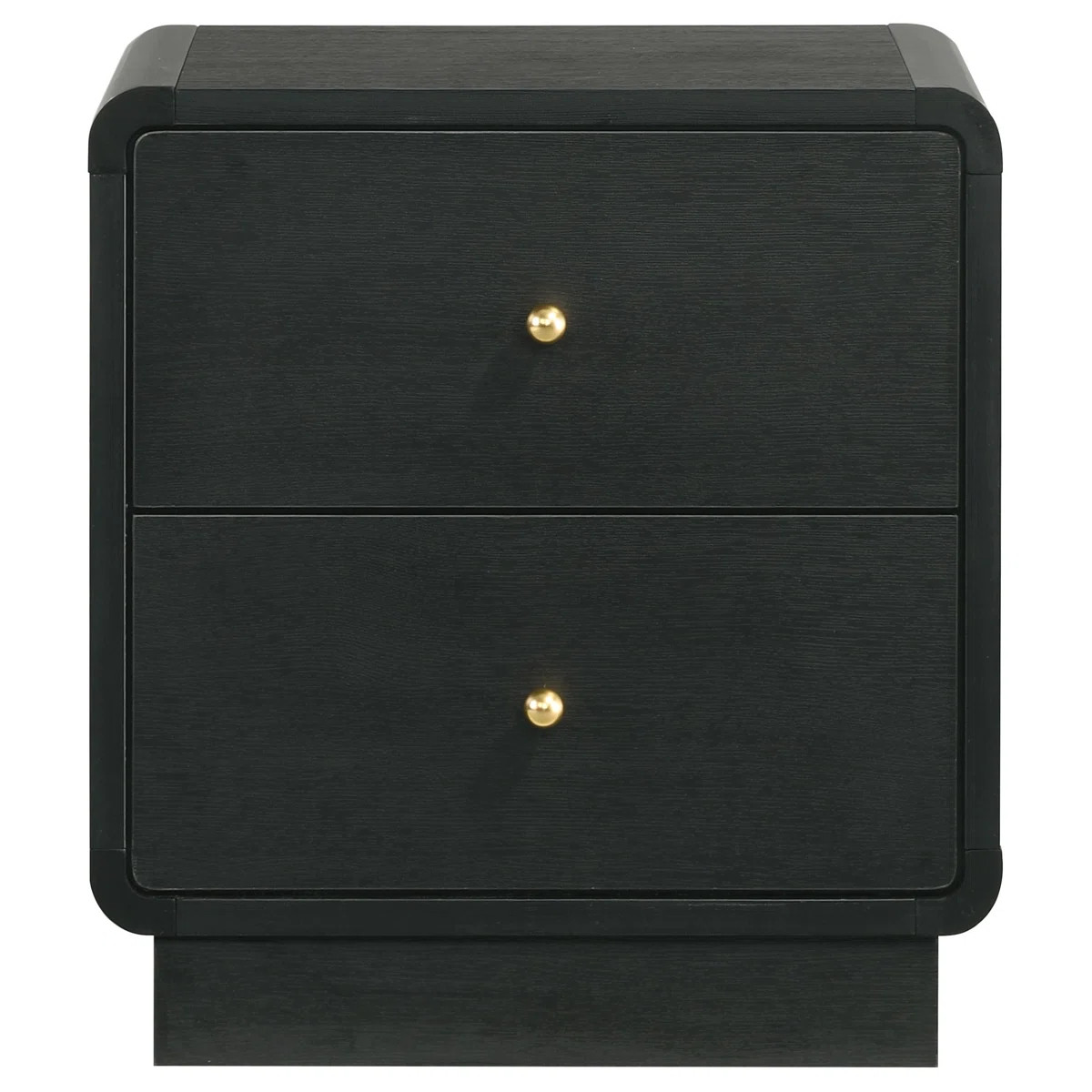 2-drawer Nightstand Bedside Table Black | Wayfair North America
