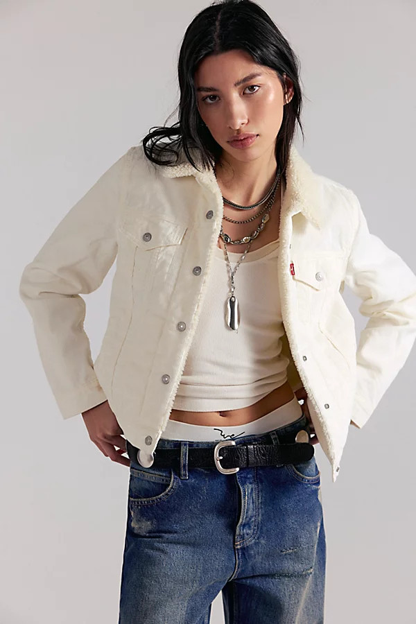 Levi's Original Faux Sherpa Trucker Jacket | Free People (Global - UK&FR Excluded)