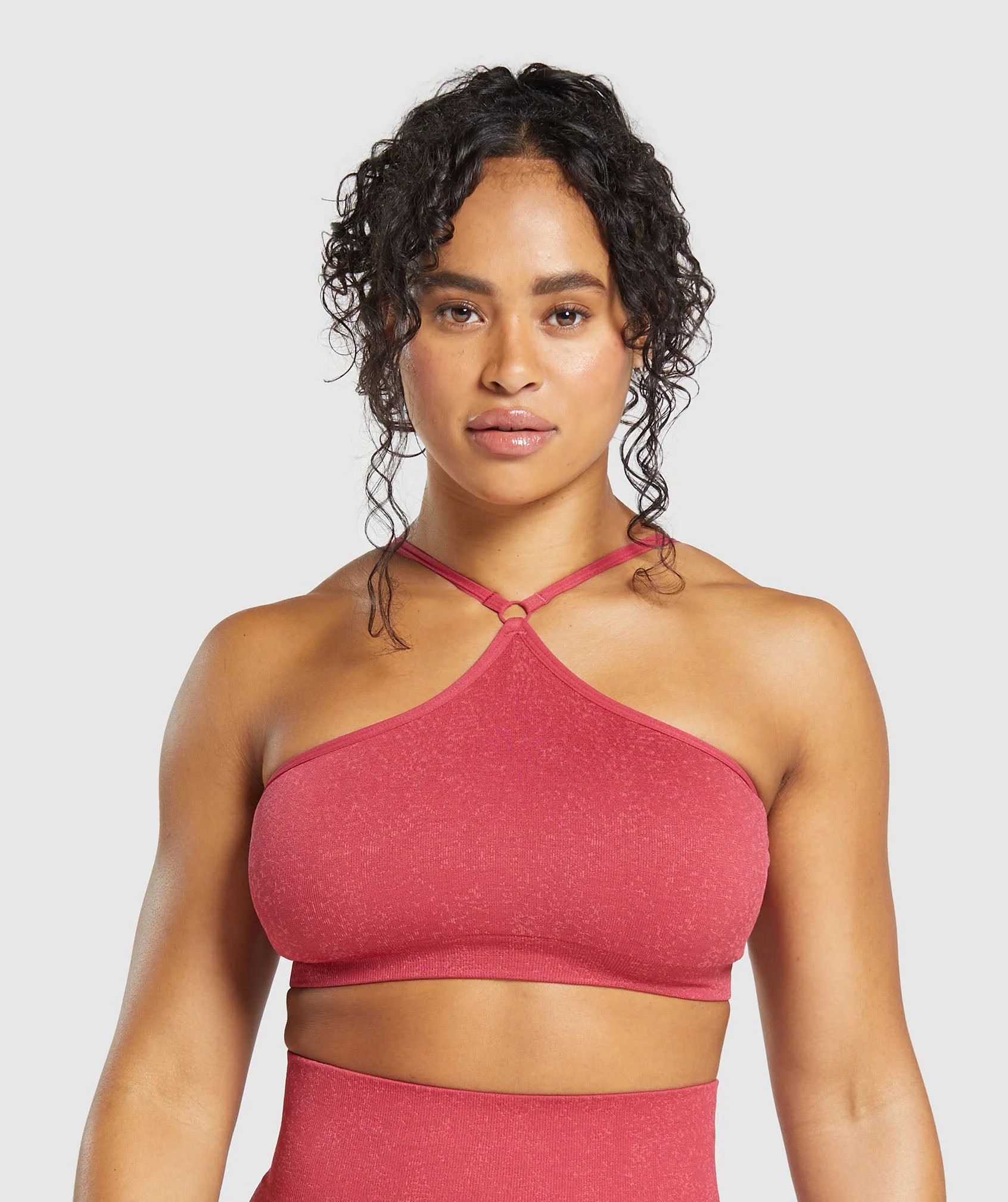 Gymshark Adapt Fleck Seamless Halterneck Bralette- Vintage Pink/Classic Pink | Gymshark US