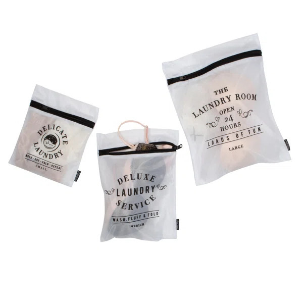 3 Piece Mesh Wash Bag Set | Wayfair North America