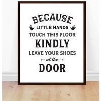 Take Off Your Shoes Sign, Typography Print, Household Sign, Home Decor, Remove Shoes Wall Art, Kids  | Etsy (CAD)