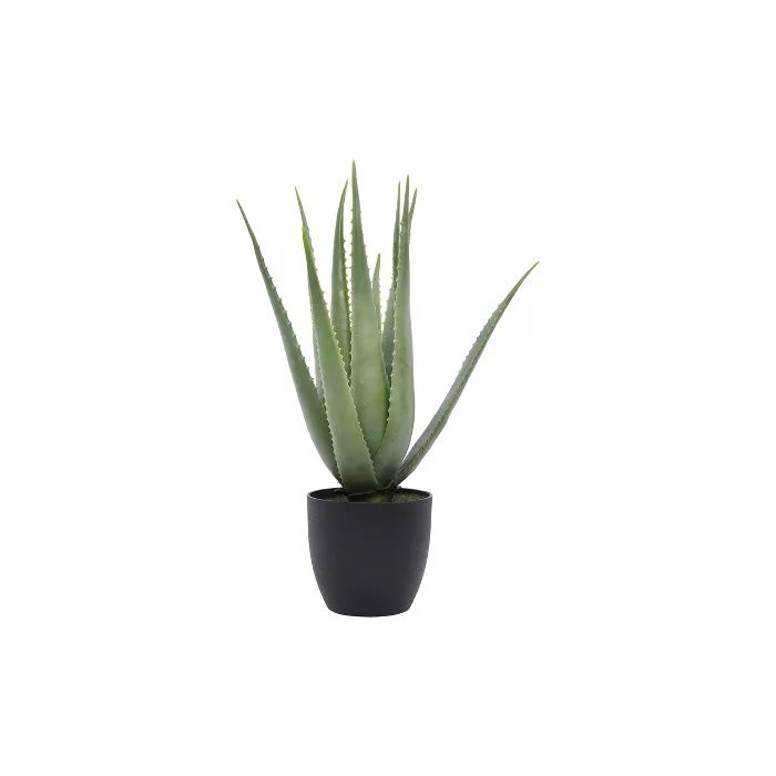 26" x 25" Artificial Faux Aloe Plant in Pot - 3R Studios | Target