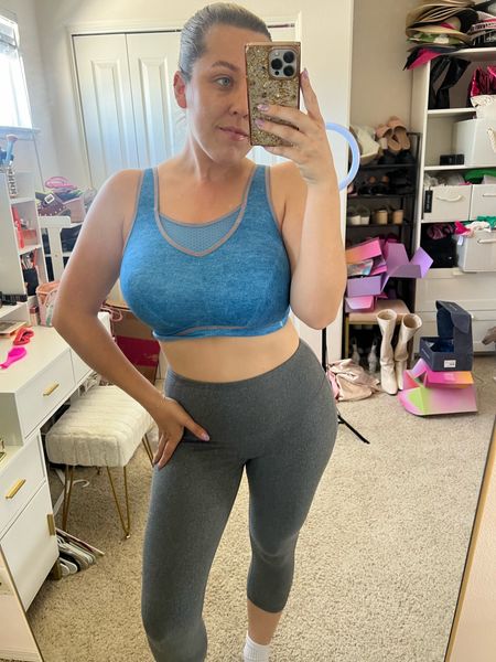 Size 34G
Use code Brittanyr10 to save!

No-Bounce Camisole Elite Sports Bra. This is a new color from their denim collection 💙

My go to sports bra for high intensity workouts.
Large chested sports bra
Fuller bust sports bra

#LTKsalealert #LTKfitness #LTKmidsize